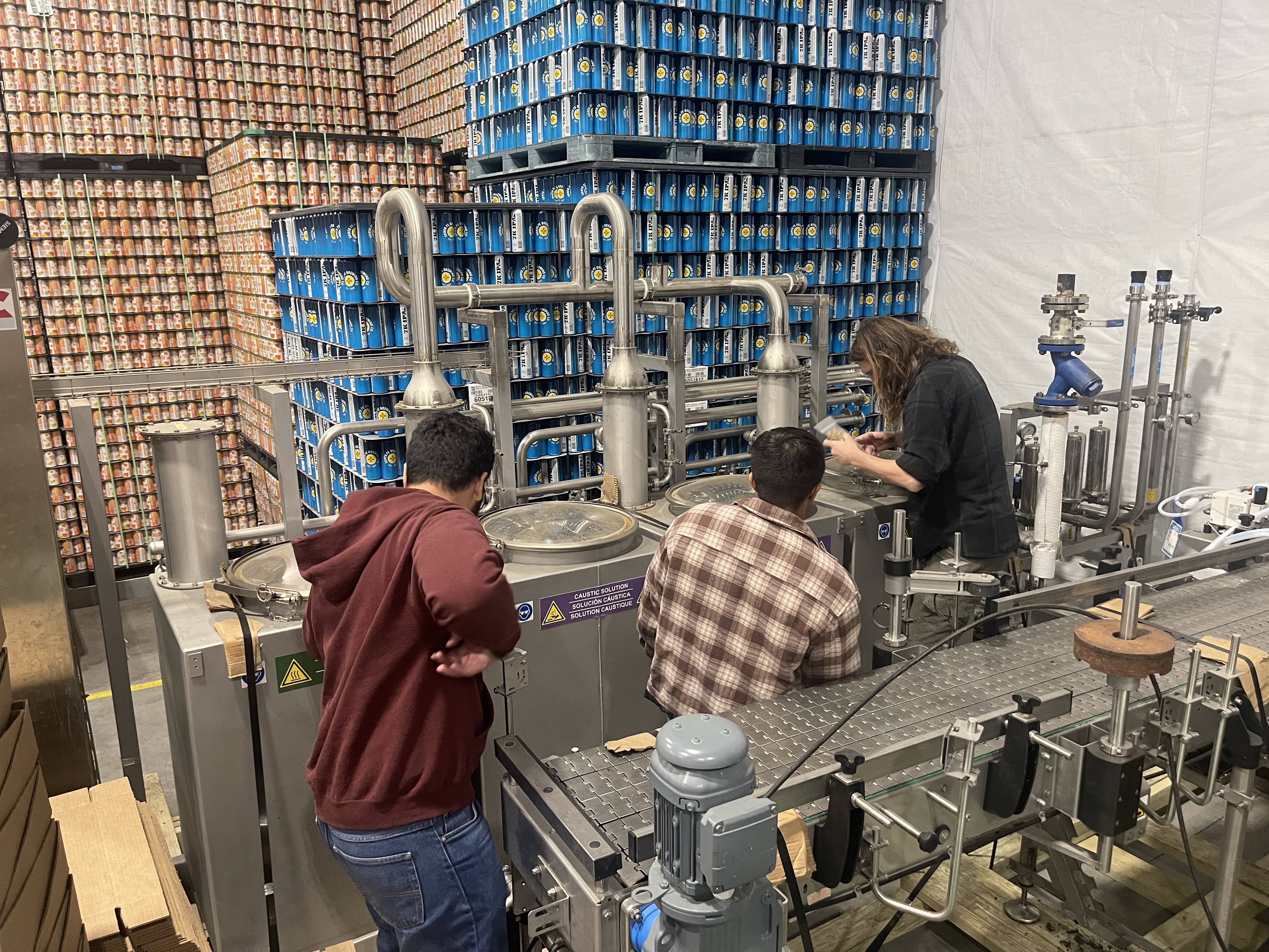 Studying an industrial CIP system at a larger New Mexico brewery
